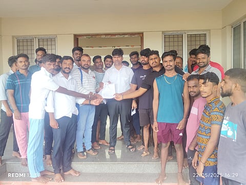 district koppal ambedaka hostel students sfi