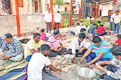 54.73 lakh rupees in Yelaguresha's hundi.