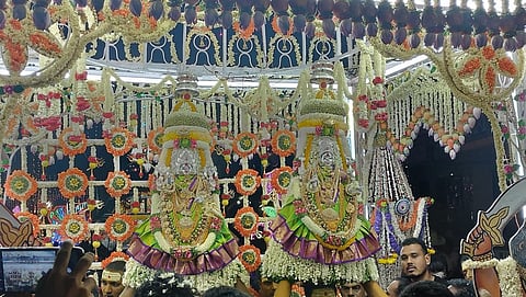 A grand Karaga procession was held in Mysore.