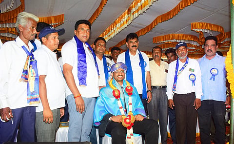 Ambedkar Jayanti celebrations in Kommerahalli village Mandya
