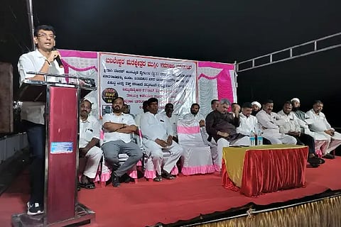 BABALESHWARA PROTEST SUNILGOUDA PATIL