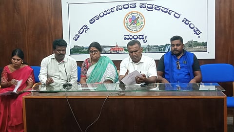 Dalit Rights Committee press conference Mandya