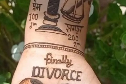 Divorce Mehendi