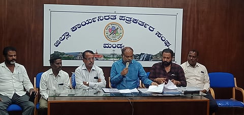 Ex-MLA Dr.K.Annadani press conference Mandya
