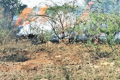 Firefighters arrived on time, averting disaster