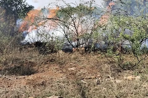 Firefighters arrived on time, averting disaster