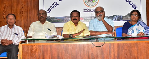 Former Legislative Council member press conference Mandya
