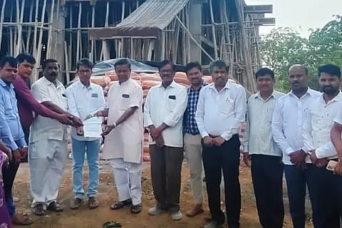 Grant from Dharmasthala for Mahavira Community Hall