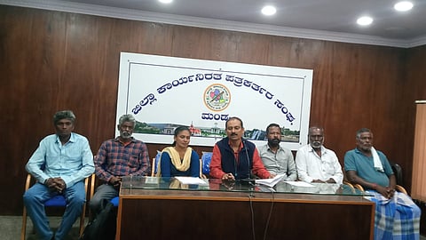 Karnataka Shramika Shakti Press Conference Mandya