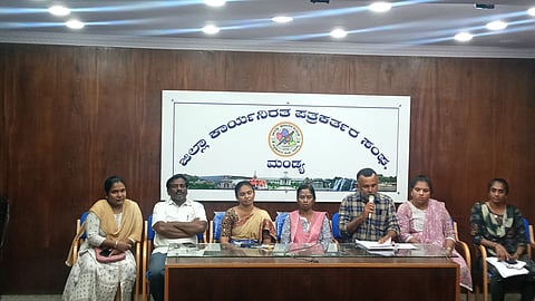 Liberation Womens Rights Forum Press Conference Mandya