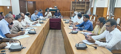 Meeting with sugar factory officials Mandya