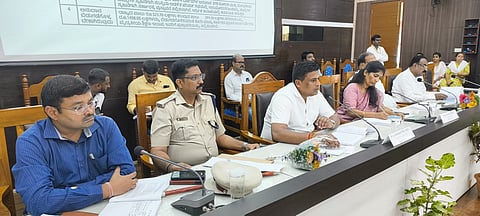 Quarterly progress review meeting Mandya