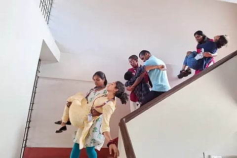 Raksha University Mock Drill