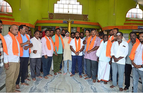 Special Puja by BJP workers Mandya