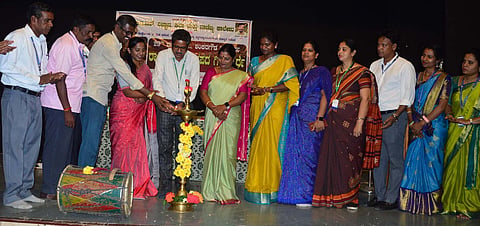 State level folk song competition Mandya