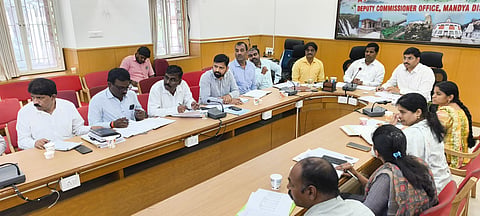 Survey progress review meeting Mandya
