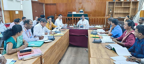 Urban Local Bodies Progress Review Meeting Mandya