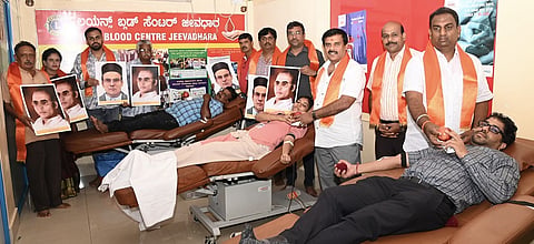 Veer Savarkar Jayanti Blood donation camp in Mysore