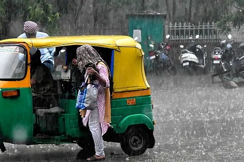 city rain