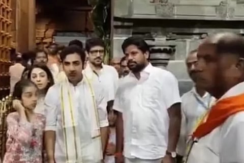 gautam gambhir visits tirumala