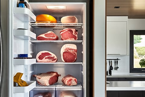meat in fridge