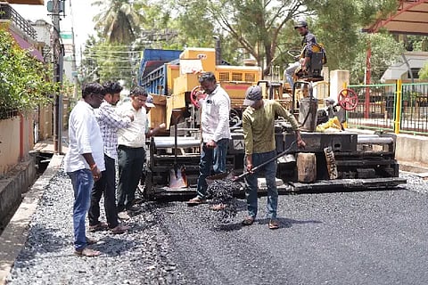 plastic road