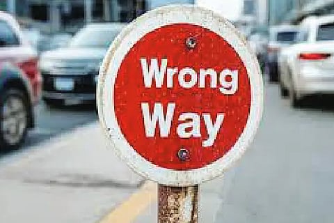 wrong side