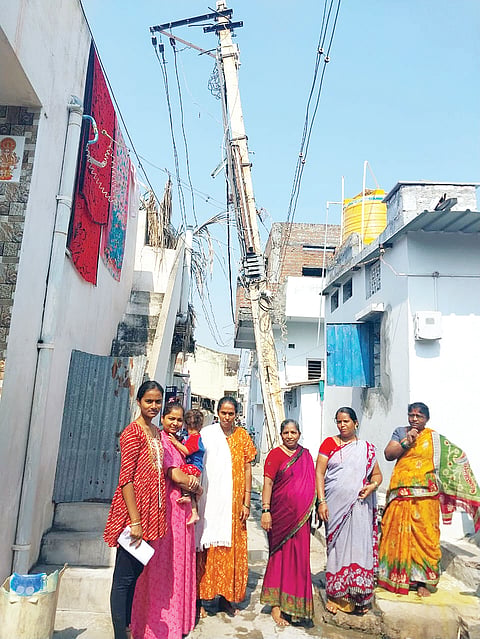 removal of dilapidated electric poles