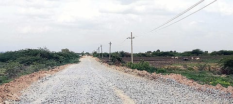 unfinished road work
