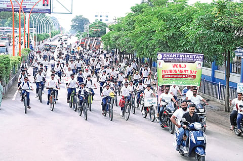 Bicycle awareness rally