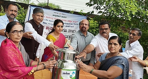 Bidar Dairy Milk Can Distribution Photo