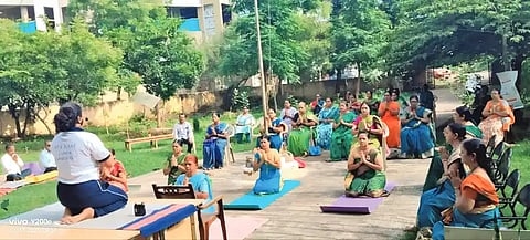 Chair yoga is a boon for senior citizens
