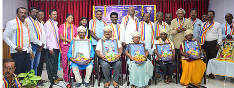 Congratulatory ceremony for state level awardees Mandya