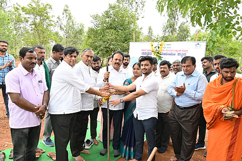 Construction of auditorium building started Mandya