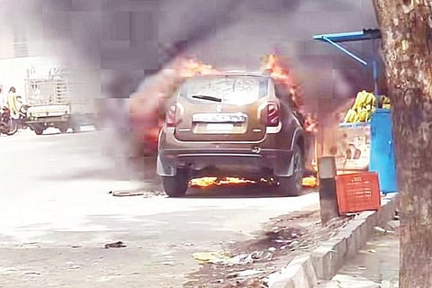 DVD Car Fire