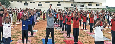 Do yoga and stay healthy.