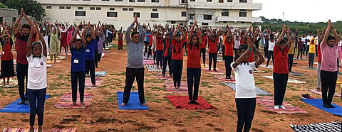 Do yoga and stay healthy.