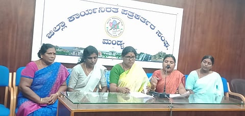 Domestic Workers Professional Organization Press Conference Mandya