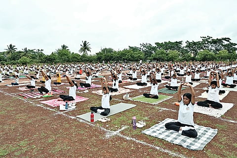 International Yoga Day celebrated at sugar factory