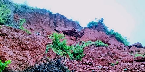 Land slide at gokarna