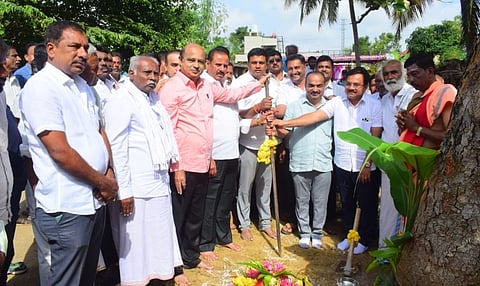 Land worship for development work Mandya