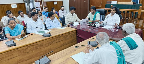 Meeting with bank managers Mandya