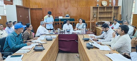 Meeting with head teachers and company heads Mandya