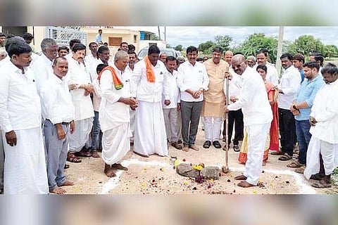 Mudagal cc road work