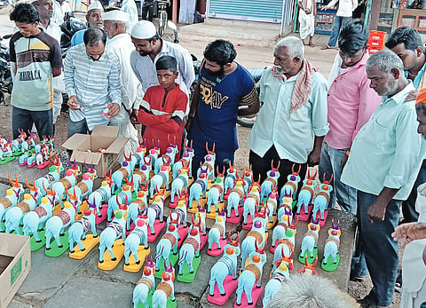 People rushing to buy soil
