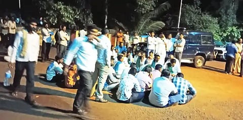 Police attack on innocent person