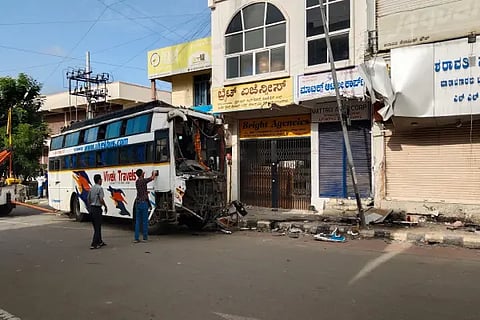 Private bus accident