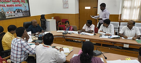 Progress review meeting Mandya