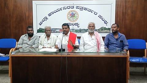 Provincial Farmers Association press conference Mandya