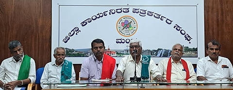 Raitha Sangh press conference Mandya